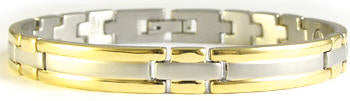 Slim Gold Rim w/ Silver In Bracelet