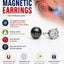 Magnetic Earrings Round CZ