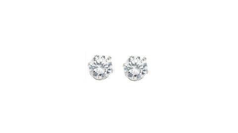 Magnetic Earrings Round CZ