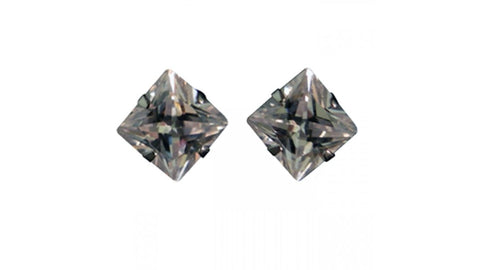Magnetic Earrings Square CZ