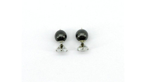 Magnetic Earrings Square CZ