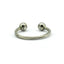 Silver Wire Silver  Ball ring