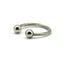 Silver Wire Silver  Ball ring