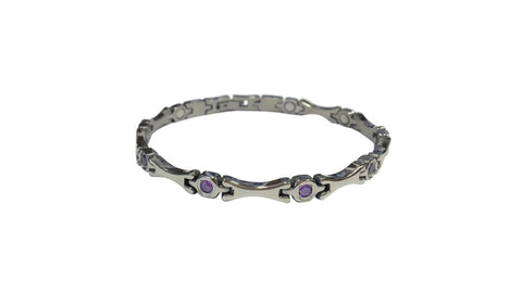 Silver Amethyst Bracelet