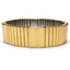 Pulsera expansible dorada ancha sin cristales