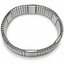 Pulsera expansible plateada vista desde arriba