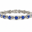 Sapphire Blue CZ Magnetic Bracelet