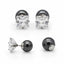 Magnetic Earrings Square CZ